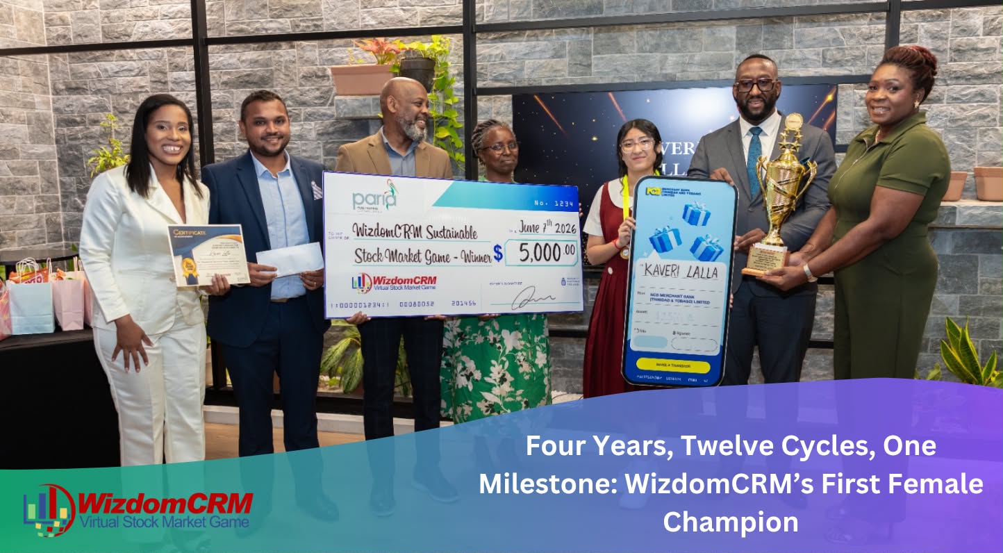 Four Years, Twelve Cycles, One Milestone: WizdomCRM’s Stock Market Game First Female Champion